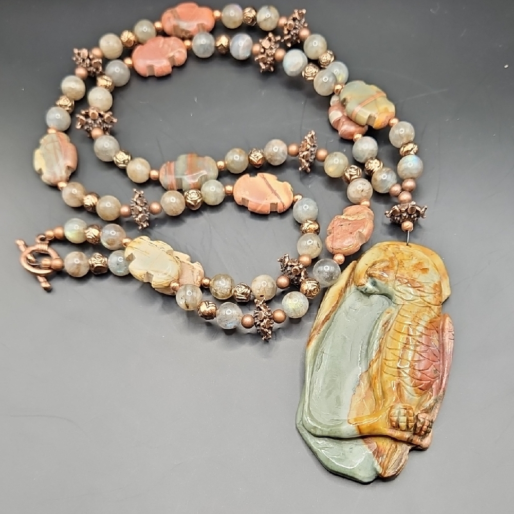 Handcrafted Multicolor Stone Necklace